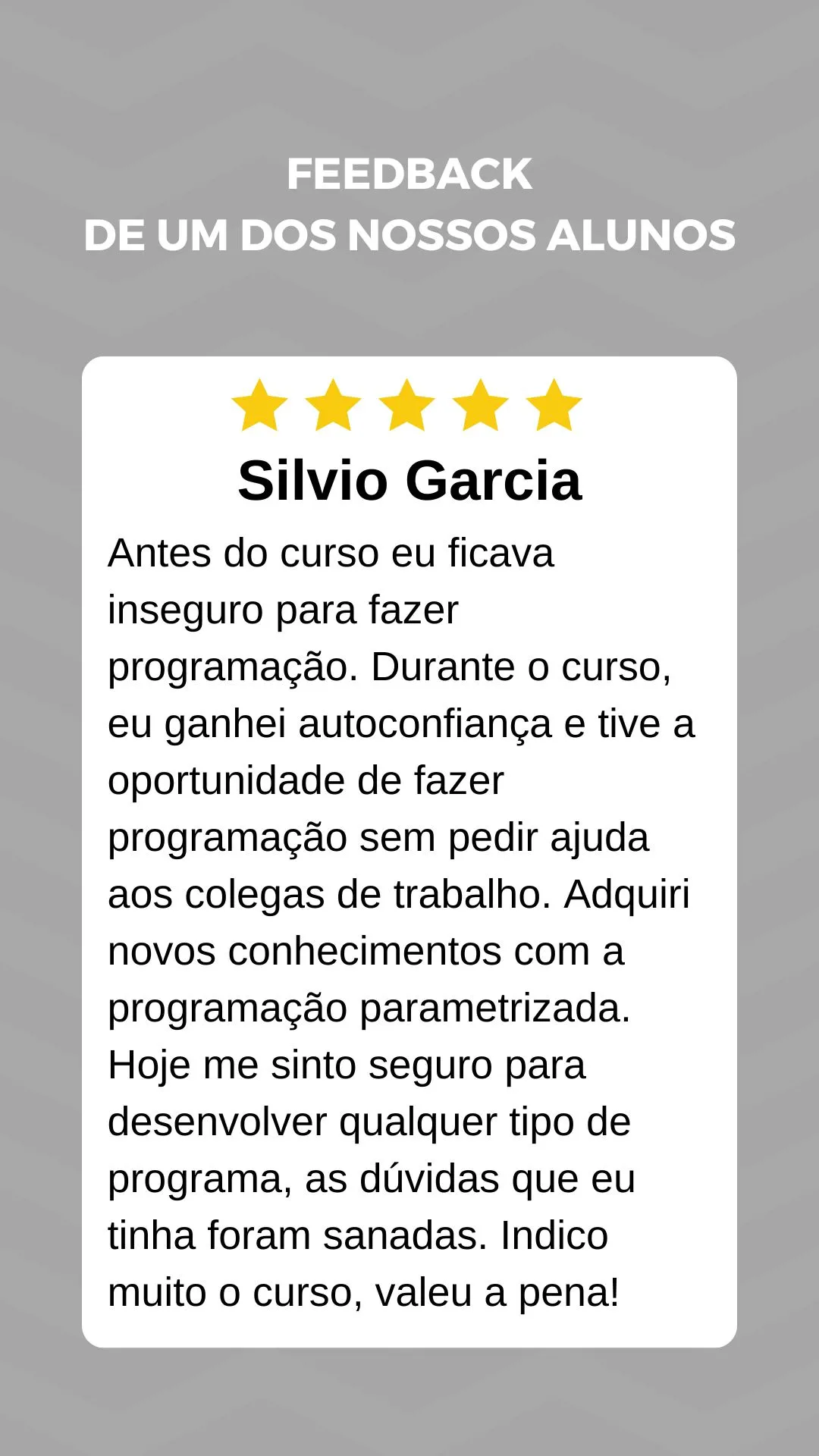 Cópia de Story Instagram Feedback De Um De Nossos Clientes Azul E Amarelo